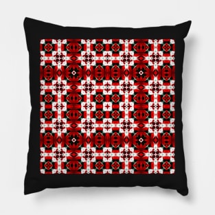 Red and Green Christmas Pattern Number 26 Pillow