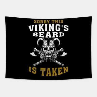 Sorry This Vikings Beard Is Taken - November Bearded Viking Tapestry