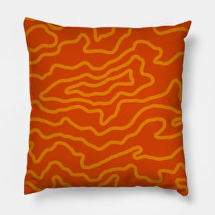 Drip Pattern - Fireplace Red Pillow