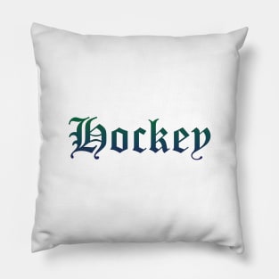 Hockey Gradient Text Pillow