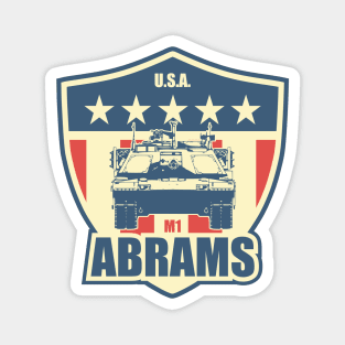 M1 Abrams Shied (Small logo) Magnet