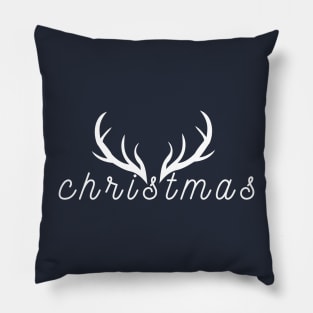 Merry Christmas Reindeer Horns - Merry Christmas Gift Pillow