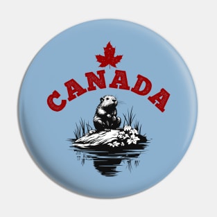 Canadian Beaver Small Pin