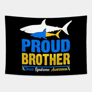 Proud Brother World Down Syndrome Awareness Day Shark T21 Tapestry