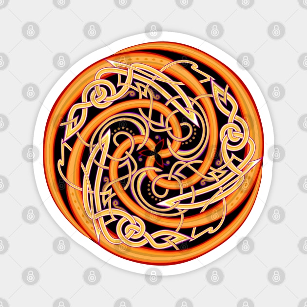 Ancient Celtic triskelion Magnet by Artist Natalja Cernecka