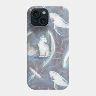 Fabulous heroes and animals, fairytale plants in lights Phone Case