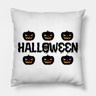 happy Halloween day Pillow