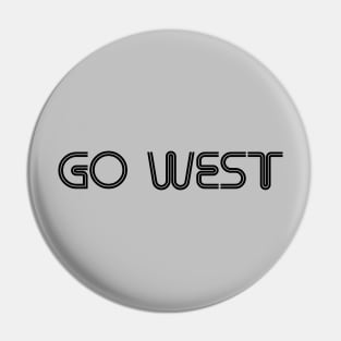 Go West, black Pin