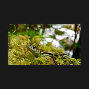 Garter Snake In Moss T-Shirt