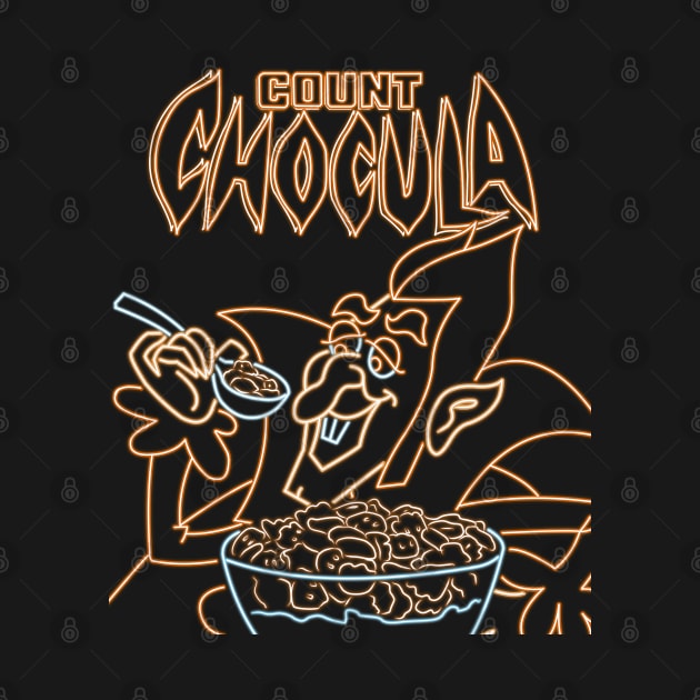 Count Chocula neon by AlanSchell76