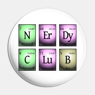 nerdy club in chemical elements... Pin