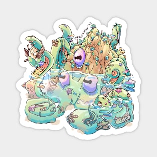 Pastel Kraken Magnet