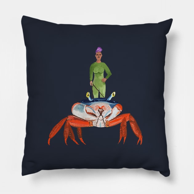 Cancer Warrior Woman Pillow by Das Brooklyn