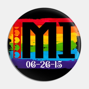 Michigan Gay Marriage Pin