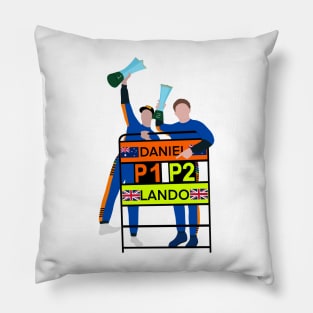 Lando Norris and Daniel Ricciardo - Monza 2021 Pillow