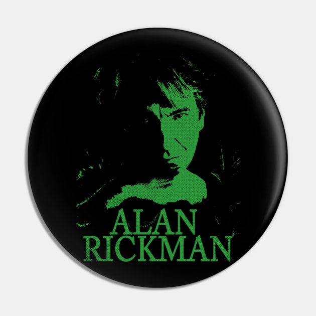 Alan Rickmanvintage//greensolid Pin by Loreatees