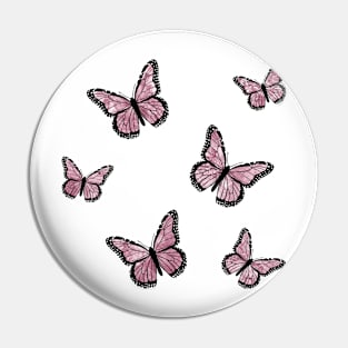 pink marble butterflies Pin