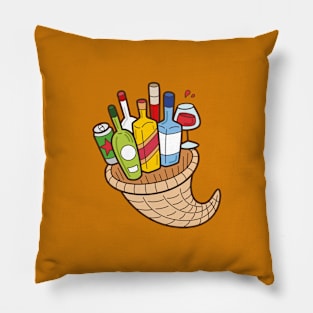 cornucopia booze Pillow