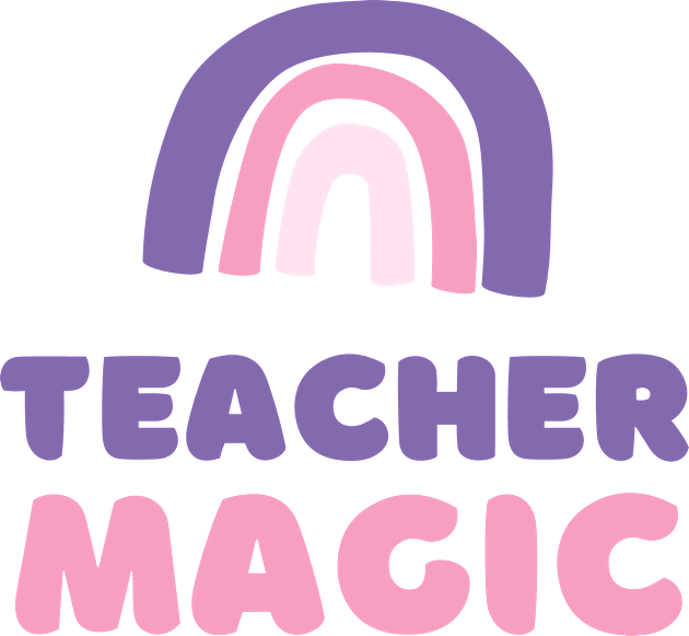 Rainbow Teacher Magic Kids T-Shirt by Unraveled