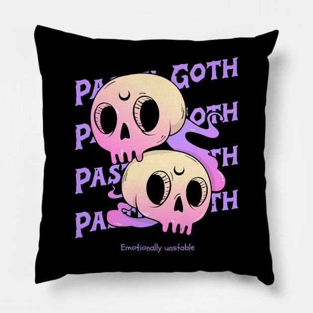 Emotionally Unstable Pillow by Ghoulverse