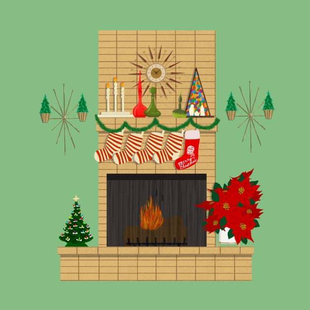 Mod Christmas fireplace by jenblove