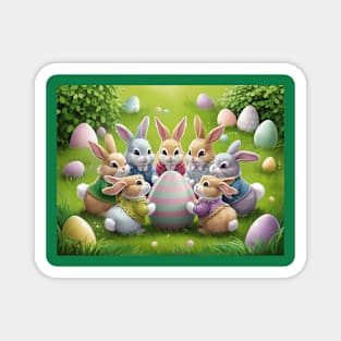 EASTER BUNNIES Magnet