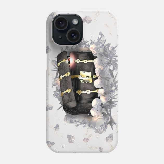 magical mimic chest surrounded by bones Phone Case by cuisinecat