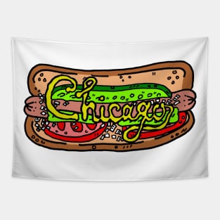 Chicago Dog Tapestry