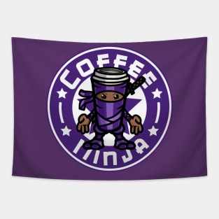 Coffee Ninja - Purple Tapestry