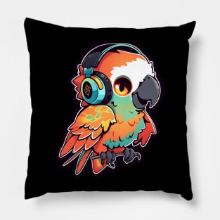 Parrot Headphones Pillow