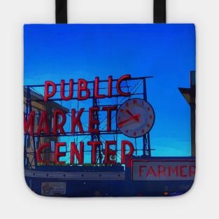 Pikes market in Seattle Tote