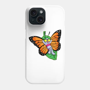 Butterfly at Sunbathing with Sunglasses Phone Case