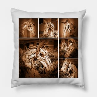 HORSES HEAD HANDLE POEM (ALBERT and the LION) Pillow