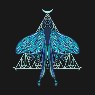 Jewel tone Luna moth T-Shirt