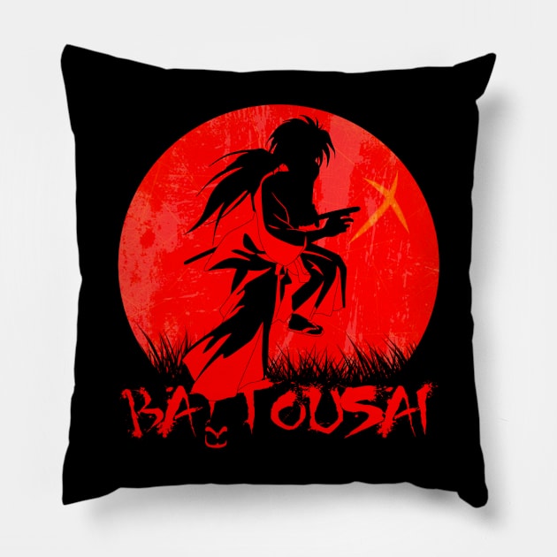 BATTOUSAI Pillow by IVY Art