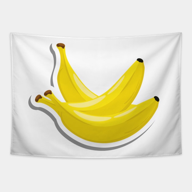 Yellow bananas fruits Tapestry by RNko