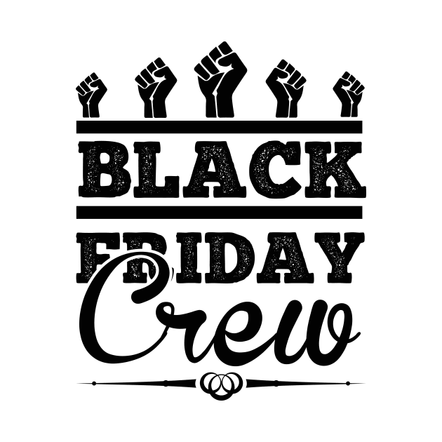 Black Friday Crew T Shirt For Women Men by Xamgi