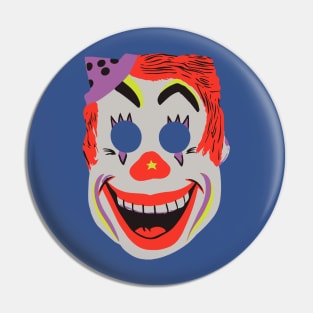 Vintage Halloween Clown Mask Pin