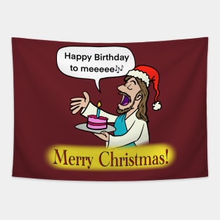 Happy holidays merry Christmas and happy birthday Jesus! Tapestry