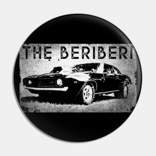 The BERiBERi Hot Rod (white background) Pin