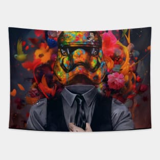 Surreal man pop art Tapestry