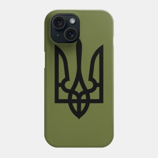 Black Tryzub Phone Case