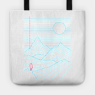 Linear Mountainscape Tote