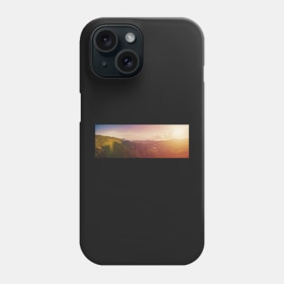 Aerial view of scenic sunset over jungle mountains at Ko Samui island Phone Case