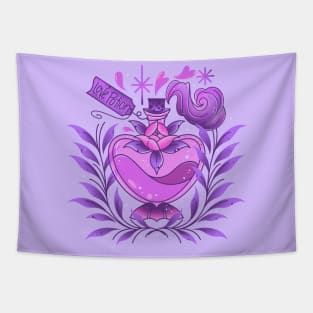 Pink floral love potion Tapestry