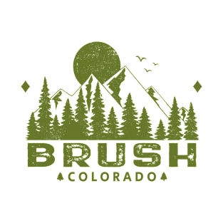 Brush Colorado Mountain Souvenir T-Shirt