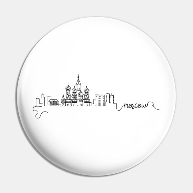 Moscow City Signature Pin by kursatunsal