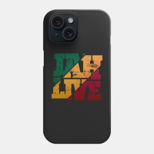 Jah Live Rasta Colors Distressed Reggae Phone Case