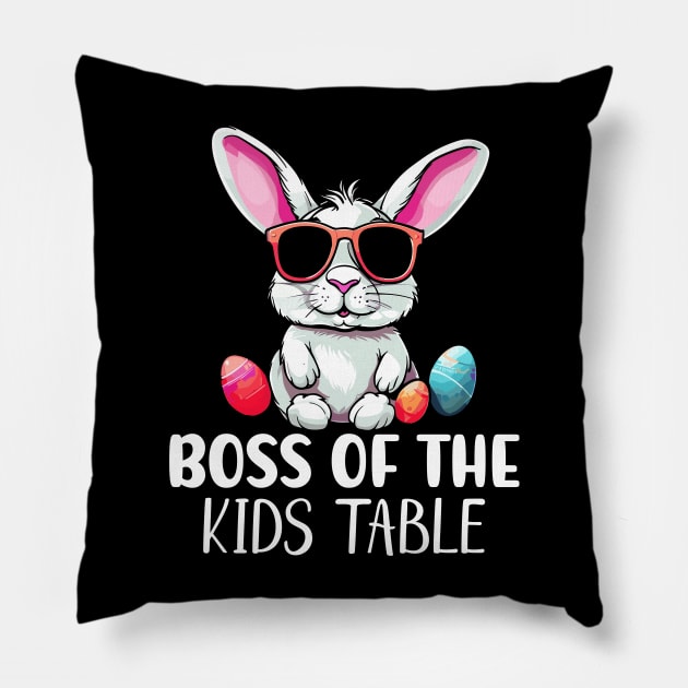 Boss of the kids table Pillow by RusticVintager