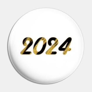 2024 gold and black Pin